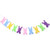 OULII Easter Banner Decorations Rabbit Bunny Banner Bunting Garland Photo Prop