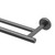 Gatco 4244MX Latitude II 24" Double Towel Bar, Matte Black