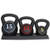 ZENY 3-Piece Kettlebell Set with Storage Rack Exercise Fitness Kettlebell Weights Set Concrete Kettle Bells Weight 5 lbs 10 lbs 15 lbs HDPE Covered Home Gym Workout Equipment