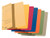 Leitz Hole Punched Folders 1 / 2 Front Cover-A4Manila Cardboard-Assorted Colours (Pack of 5)