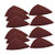 Utoolmart Detail Sander Sandpaper, Triangular Sanding Paper, Hook and Loop Sanding Pads, Triangle Oscillating Multi Tool, 400 Grits 10pcs