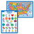 2 Pack - USA Map for Kids -Illustrated- Plus 3D Shapes Poster (Laminated, 18" x 29")