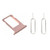 Sim Card Tray Holder + 2 Eject Pins for iPhone 8 Plus 5.5" Rose Gold