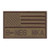 LEGEEON BNEG B NEG Blood Type Tan Coyote USA America Flag NKA NKDA No Known Allergies IFAK Morale Tactical Fastener Patch