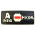 LEGEEON Glow Dark A NEG Blood Type NKDA Combat Tactical PVC Rubber 3D GITD Touch Fastener Patch