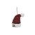 Unique Hanging Tinsel 3-D Santa Hat - Christmas Decoration
