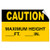 Caution Maximum Height Ft in Hazard Clearance Label Decal Sticker 7 Inches X 5 Inches