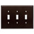 W35318-CO Simple Step Triple Switch Cover Plate Cocoa Bronze