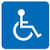 Access Handicapped Sign 4''x4'' inches ADA Compliant - Premium Adhesive Vinyl Disabled Wheelchair Symbol Laminated Weather Resistant Permanent Disability Sticker (4" x 4", 4-Pack)