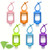 6Pcs Hand Sanitizer Holder for Backpack 60ml/2oz Travel Bottles with Keychain Silicone Sleeve Empty Leakproof Squeeze Containers Flip Cap Hand Sanitizer Bottles Keychain for Kids School