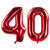 GAKA 40 Inch Red 40th Birthday Number Balloons 40 Foil Mylar Balloon for Anniversary Party Decoration GAKA 40 Inch Red 40th Birthday Number Balloons 40 Foil Mylar Balloon for Anniversary Party Decoration
