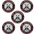 5x 2nd Amendment - America's Original Homeland Security Round Bumper Sticker Decal (5 Inch)