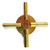 1pc Universal 4 Prong Brass Clock Key for Winding Clock, ODD Numbers (5189)