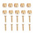 Hose Olive Insert, 10 Set Brake Hose Olive  and  Insert Connector Set for SM-BH90/BH59 Hydraulic Disc Brake Hose(Gold)