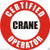BIKERSTUFFUS Certified Crane Operator Helmet Sticker Hard HAT Sticker