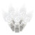 Vickerman 50 Count Single Mold C6 LED Light Set with White Wire, Pure White