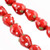 arricraft 10 Pcs Strawberry Beads, Handmade Lampwork Beads Spacer, Glass Beads for Jewelry Making, Red