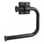 Monarch Abode 19132 Hand Hammered Matte C-Shaped Towel Holder, Black Bar