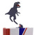 OYLZ Unique Cool T-Rex Dinosaur Bookmark 3D Book Mark Bookmarker for Kids Boys Girls Men Women (Gray)