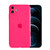 iPhone 12 Mini Case Clear Slim Soft Flexible TPU Shockproof Protective Cover Compatible with iPhone 12 Mini 5.4" 2020 -Fluorescent Rose Red
