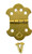 Cigar Box Guitar Brass Hinge Tailpiece for 4-String CBGs