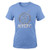 MLS Nycfc Girls -Liquid Silver Shine Short sleeve Tee, Bahia Blue, Medium (10-12)