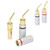 2mm Banana Speaker Pin Plugs,Audio Speaker Pin Plugs Screw Type Cable Connector Adapter,Gold Plated Pin Connectors Banana Plug Adapter for Audio HiFi Musical Adapter-4PCS