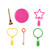 PiPiHa 12 PCS Bubble Wand Summer Wands for Fun Bubbles Outdoors Activity Party Favors