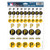 WinCraft MLB Pittsburgh Pirates Vinyl Sticker Sheet, 8.5" x 11"