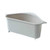 QINGELL Sink Strainer Basket, Multifunctional Triangular Sink Drain Shelf, Sink Storage Rack Kitchen Sucker Storage Holder Sink Corner Strainer Bathroom Hanging Shelf Soap Box Organizer