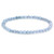 AMANDASTONES Natural Blue Aquamarine Quarztite 4mm Round Beads Rock Crystal Stretch Bracelet 7" Unisex