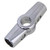 Alluminum 3 Way Tube Clamp Angle Adjustable Round Tube Pipe Fitting Connector 25mm Silver Color