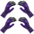 BEADNOVA Garden Gloves with Claws Digging Gloves Claw Gardening Gloves for Digging Gardening Planting (2 Pairs, Purple)