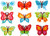DIY 5D Butterfly Diamond Painting Stickers Kits for Kids Mosaic Diamond Sticker Paint by Numbers Kits Art Mosaic Stickers for Adult(LD-0030)