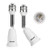 DiCUNO E26 4.5 Inch/11.5CM Extension Socket Extender Adapter, E26 to E26 Adjustable Extension, Flexible Medium Light Bulb Socket Converter, 180 Degree Bendable (2-Pack)