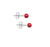 Rakumi Tiny Coral Studs Earrings Sterling Silver 4mm Round Coral Earrings Studs