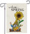 Haustalk Welcome Spring Garden Flag Vertical Double Sided Guitar Gnomes Sunflower Burlap Yard Spring Summer Fall Outdoor Decor (12.5 x 18, Welcome Spring)