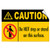 Caution Do Not Step Or Stand On This Surface Hazard Label Decal Sticker 10 Inches X 7 Inches