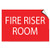 Fire Riser Room Hazard Fire Label Decal Sticker 10 Inches X 7 Inches