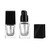 2Pcs 15ml/0.5oz Empty Clear Square Glass Emulsion Essence Bottle With Black Pump Head Cosmetic Foundation Travel Vials Containers Holder For Lotion Cleanser Essential Oils Liquids Body Cream