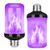 Y- STOP LED Flame Effect Fire Light Bulb, Upgraded 4 Modes Flickering Fire Christmas Decorations Lights, E26 Base Flame Bulb with Upside Down Effect (Purple 2 Pack)