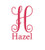 Custom Initial Monogram Vinyl Decal - Bumper Sticker, for Tumblers, Laptops, Car Windows -Single Script Letter Name Design