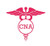 Custom CNA Nurse Vinyl Decal - Caduceus Nursing Bumper Sticker, for Tumblers, Laptops, Car Windows - Rn Cna Lpn Decal - Style Two