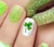 St. Patricks Day Shamrock Water Slide Nail Art Decals - Salon Quality