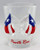 Puerto Rico Flag Bikini Bust 3D Shot Glass