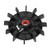 uxcell Motor Fan Blade 116mmx14mm Round Shape Bore Black Engineering Plastic with 12 Vanes