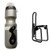 CHXIHome Mountain Bike Kettle Set, 650ml Mountain Bike Plastic Sports Water Bottle, Aluminum Alloy Bike Bottle Holder, Cycling Accessories(Grey)