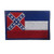 SpaceAuto Mississippi State Flag Tactical Morale Patch Red Blue White