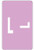 Smead AlphaZ ACCS Color-Coded Alphabetic Labels, Letter L, Lavender, 100 Labels per Pack (67182)