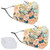 Flower-B Unisex Cotton Washable Reusable Face Mask Adjustable Dustproof Comfortable Cloth Masks with Filter Pockets 2 PCS